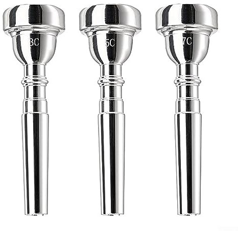 Metall Trompete Mundstück, 3PCS Professionelle Trompete Mundstück 3C 5C 7C Größen Bach Anfänger Exerciser Teil Performance Zubehör Musikinstrument Zubehör