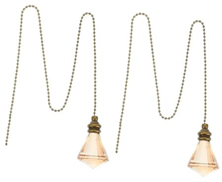 HEMOTON 2piezas Cadena De Tracción Para Ventilador De Techo Extensor De Cadena Decorativo Unidades Accesorio De Luz Para Lámparas