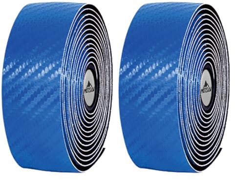 TRIWONDER Cinta de Manillar para Bicicleta Antideslizante 2 Piezas con Tapones para Bicicletas de Carretera para Bicicletas Urbanas Ciclismo (Azul - 2 piezas)