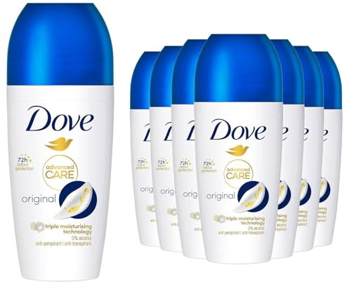Dove Deodorant Roll On Advance Care Go Fresh Original 72H Odour Protection Anti-Transpirant and Anti-Perspirant for Women with Triple Moisturising Technology, 50ml pack of120