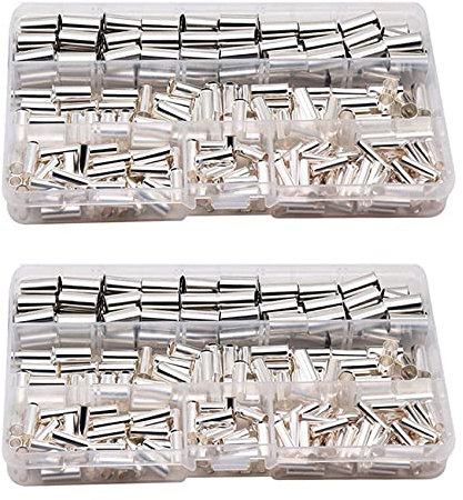 Tuminita Ghiere Nel Rame Un Crimpare per Raccordi Un Crimpare, AWG 4,6,8,10 Kit di Terminali (480 PZ)