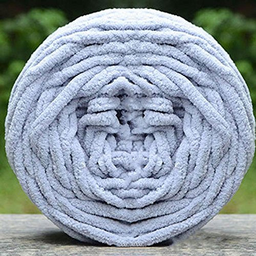 Bluelans® Soft Chunky Yarn Knitting Wool 100g, Available in 17 Colours (Light Grey)