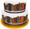 Edible Decor Icing Sheet Vintage Books Border Ribbon - Perfect for Decorating Your Cakes- Easy to Use