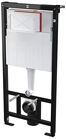 Alcaplast hänge WC väggelement väggmontering montering höjd 112 cm diskskåp