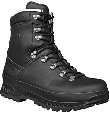 Stivali da montagna originali e idrorepellenti, marca Haix dell'esercito tedesco in vera pelle bovina con membrana Goretex, scarpe da lavoro con lacci, taglie 37-49, Nero , 315/49
