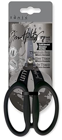 Tonic Studios Tim Holtz Titan-Schere, 17,8 cm, antihaftbeschichtet, Mikrogezahnt, 17,8 cm