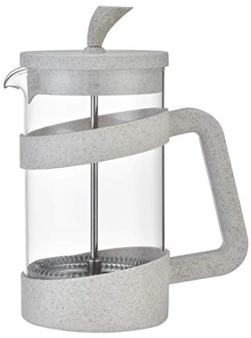 Café Olé Style Cafetière, cafetera de prensa francesa de plástico y vidrio, 600 ml, 2 tazas, color blanco crema, VMP-06CR