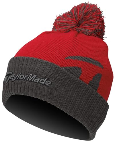 TaylorMade Bobble Beanie Red