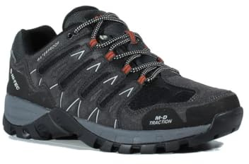 HI-TEC Corzo Low WP -zapatillas trekking,botas montaña hombre impermeables, transpirables, buen ajuste, soporte optimo, comodidad superior, refuerzos duraderos, excelente amortiguación, buen agarre