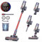 INTETURE Cordless Vacuum Cleaner 550W/45Kpa,60Mins Stick Vacuum,Self-standing Upright Vacuum Cleaner with Wall Mount Charging,Touch Screen,Vacuums for Hardwood Floor Carpet Pet Hair