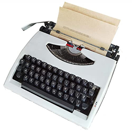 ZJFJMBD Retro altmodische manuelle Schreibmaschine, Schreibmaschinen für Schriftsteller für Zuhause/Büro/Arbeitszimmer, Schreibtisch, tragbare Vintage-mechanische Schreibmaschine