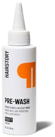 Hairstory Pre-Wash, Prebiotic Micellar Scalp Rinse, Refreshing Deep Clean for Hair, Removes Product Buildup, Oil & Dirt, Balances Scalp Microbiome, 4oz