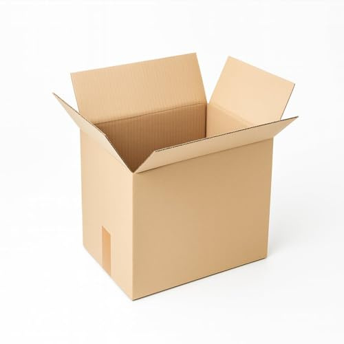 TELECAJAS | 20 Cajas 30x20x26 cm Cartón Marrón | Cajas de Embalaje Resistentes para Envíos, Mudanzas y Almacenaje | Anónimas sin Asas | Cinta Adhesiva de Reagalo 66 m | Pack de 20 + Precinto