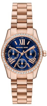 Michael Kors Lexington Damen 33MM Roségoldfarbene Edelstahl Uhr, MK4926