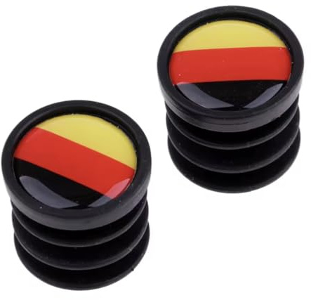 Plastic Handlebar Plugs for Brompton Bicycle GERMANY flag Handlebar Caps German Flag