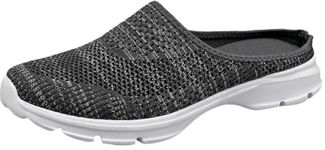 KBOPLEMQ Pantoufles orthopédiques respirantes en maille pour homme - Sabots de jardin à enfiler - Antidérapantes - Chaussures de santé légères - Pour l'été - Chaussures de jardin - Ouvert à l'arrière