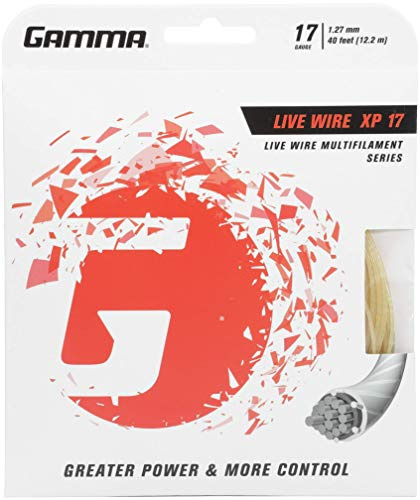 Gamma Live Wire XP 17G tennissträng, naturlig