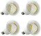 Sweet Led 4er E14 led Lampe 3000k warmweiß 3W entspricht 30W Glühlampe 280lumen led birne (Warmweiß)