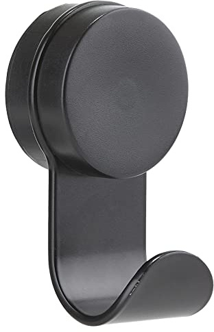 Zone Denmark Puck Hook Single Haken Selbstklebend, Wandhaken ohne Bohren, Klebehaken, Handtuchhaken, Kleiderhaken, 5,8 x 14 cm, Schwarz