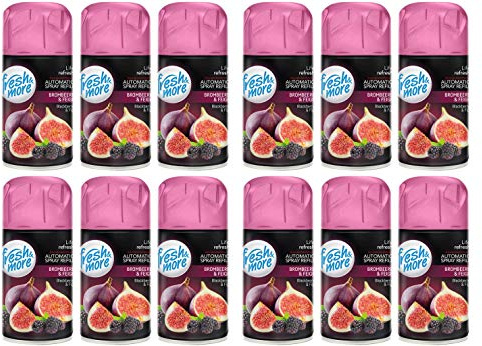 Fresh & More Lufterfrischer Nachfüller (12er Pack) 250ml, Brombeere&Feige
