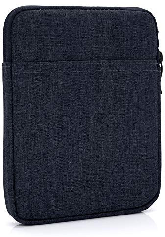 MyGadget Borsa Nylon 8 - Case Protettiva per Tablet - Custodia Sleeve per E-Reader, Smartphone, Amazon Fire HD 8, Paperwhite, Oasis | iPad Mini - Blu Scuro