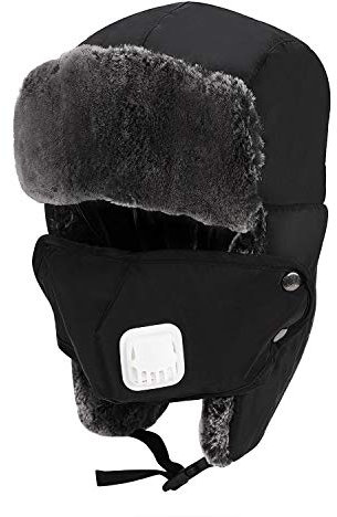 Fliegermütze Schneedicht Russlandmütze Winddicht Trappermütze Herren Damen Bombermütze Kinder Pilotenmütze Warm Wintermütze mit Ohrenklappen Outdoor Sport Kunstfellmütze für Skifahren Radfahren