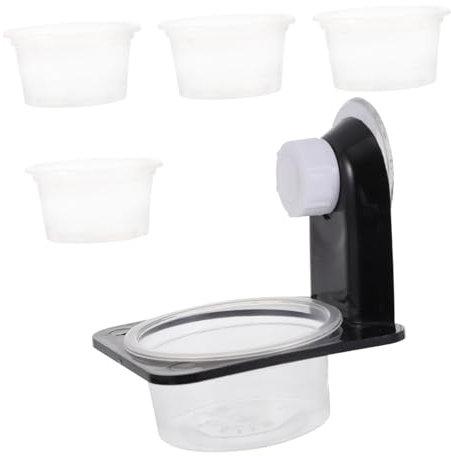 SEWOART Reptilien Behälter Futterspender Kunststoff Doppel Futterbecken Wassernapf Fütterungswerkzeug Krabbelnde Haustiere