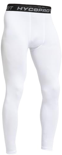 HYCOPROT Kompressionsbyxor för män snabbtorkande löparbyxor med bas lager leggings för basket fitness jogging