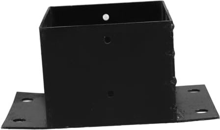 Homoyoyo Metal Fence Post Bracket for Deck Railing Post Base Adjustable Column Protector