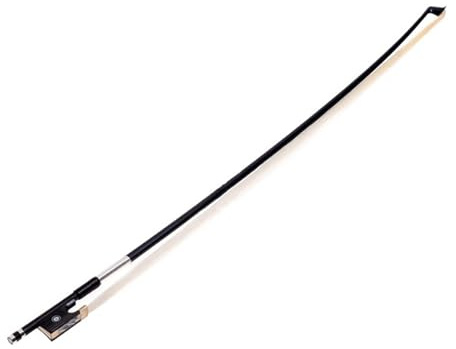 arco de violín para adultos 4/4 3/4 1/2 1/4 1/8 Arco De Violín Negro Fuerte Fibra De Carbono Arco Violín Ébano Mate Fibra De Carbono Arco De Violín(1/4)