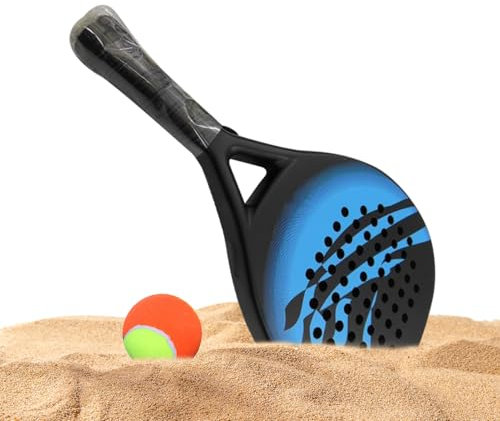 Palas de Pádel - Raqueta De Pádel Playa,Equipo Deportivo Antivibración para Hombres Mujeres Adultos y Principiantes