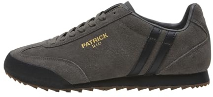 P PATRICK Men's Rio Runner Casual Trainers, Charcoal/Black, Size 10 UK