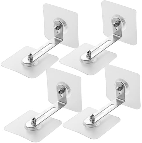 LIFKOME Kit de 4 Anclajes Antivuelco para Muebles sin Perforaciones, Resistentes y Ajustables, Protección Segura para Bebés y Mascotas Hogar