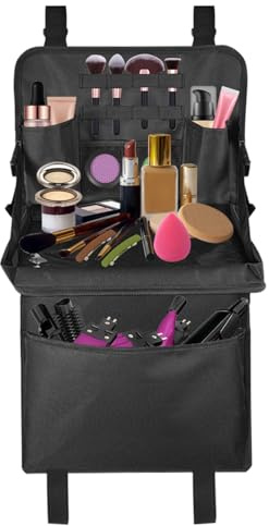 Generico Organisateur De Siège Arrière Pour | Imperméable Pliable Organisateur De Siège De Voiture,pour Pinceaux De Maquillage Voyages Longs Passages,Transport et Outils Cosmétiques Famille