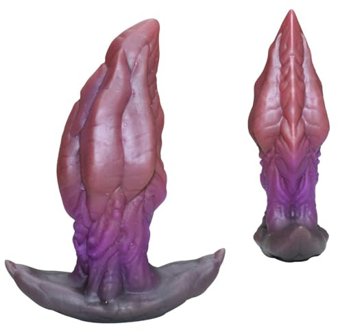 WEJFHBCOV Godemiché en silicone SM avec poignée en T, disponible en 4 tailles, godemiché anal souple for fantasmes, sextoy for hommes et femmes(S)