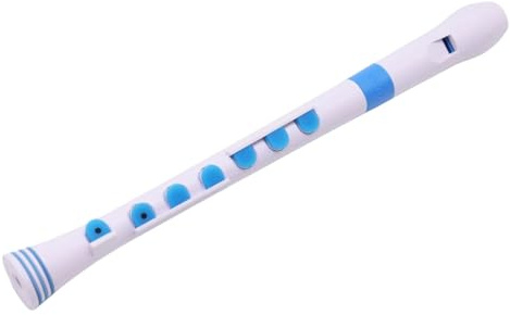 Blockflöjt För Nybörjare Plastblockflöjt C Dur Bärbart Nybörjarinstrument | Blockflöjt(White blue)