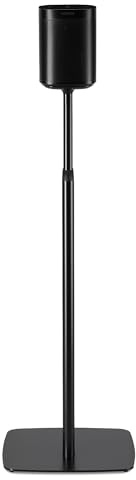 Flexson Verstellbare Bodenständer für Sonos One, One SL und Play:1 - Schwarz (Paar)