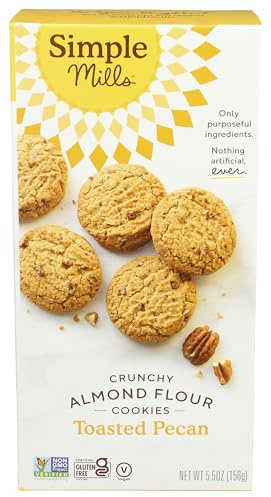 Simple Mills Naturally Gluten Free Crunchy Cookies, Toasted Pecan, 5.5 oz