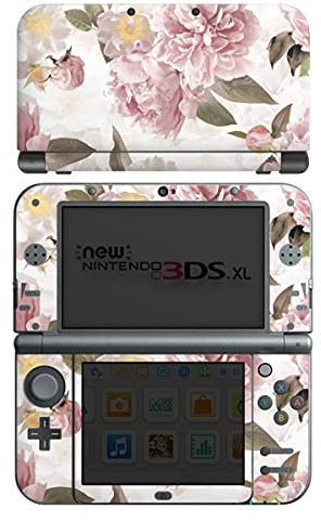 Skin kompatibel mit Nintendo New 3DS XL Folie Sticker Pfingstrose Blumen Blüte
