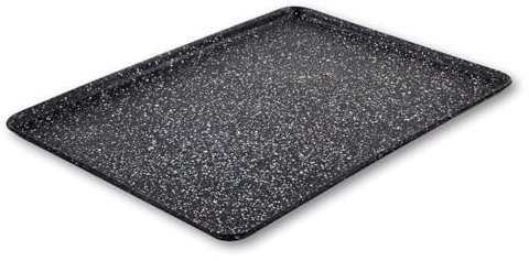 Scoville Xtra 35cm Baking Tray, Non Stick Baking Tray for Oven, NEVERSTICK Coated, Baking Sheet, Oven Safe to 260°C, Easy to Clean, Dishwasher Safe, PFOA Free, Toughened Aluminium, Black