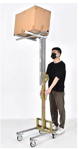 Transpallet manuale pieghevole, 80 kg for carichi pesanti - Carrello elevatore manuale for magazzino e garage, carrello elevatore in acciaio zincato