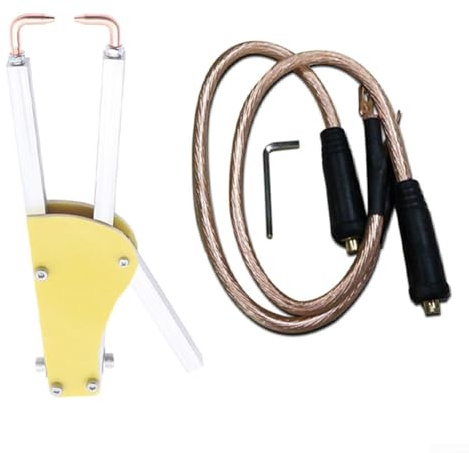 YobiLife Pinze per saldatura a punti, 123 mm, con pressione regolabile, manico isolato in resina epossidica, per riparazione di lamiere e progetti fai da te