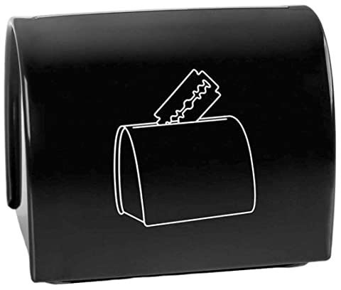 Caja de eliminación de afeitadora, banco de almacenamiento seguro para maquinillas de afeitar y cuchillas usadas, caja de contenedor de reciclaje de rebanadas de afeitadora de peluquería para us