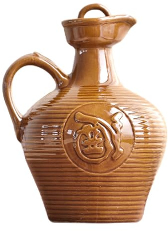NULYLU Brocca per Vino in Ceramica da 1 Litro Manico, Bollitore Portatile Resistente alle Alte Temperature per Casa, Ristorante e Sala da Tè