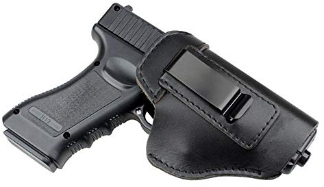Gexgune Holster de Chasse en Cuir pour Gun Holster 17 19 21 23 26 Beretta 92 S1g Sauer P226 SP2022 Tactique dissimulé IWB (Noir)