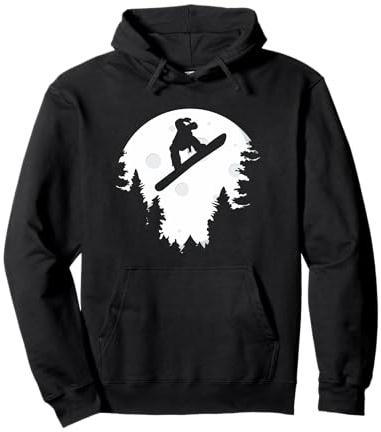 Snowboarder sport d'hiver Moon Sweat à Capuche