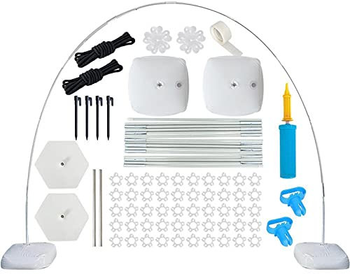 Ballonhalter 1Set Ballons Halter Säulenstand Geburtstag Party Ballon Kette Tisch Ballon Bogen Kits Ballon Zubehör Für Hochzeitsdekoration Ballonstab (Color : White)