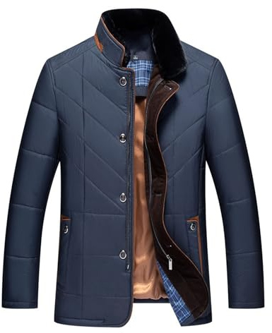 DondPO Chaqueta de plumón para hombre al aire libre, con capucha larga y corta, abrigo de invierno, chaqueta de transición, cremallera, ligera, chaqueta de invierno, chaqueta de plumón, cálido, para