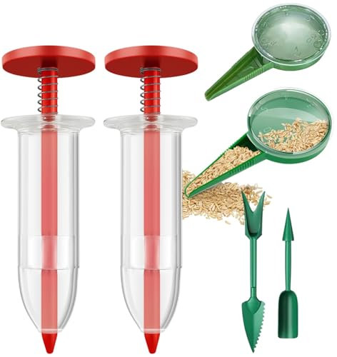 dispenser per semina, set di strumenti per semina manuale, spargitore per semina per prato, cortile, giardino, serra, parco, forniture per giardinaggio