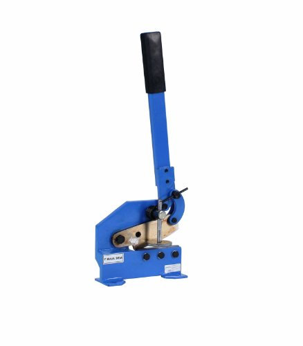 Erie Tools 5 Mounting Benchtop Manual Hand Plate Shear Cuts Sheet Metal, Rebar, and Round Stock Cutter